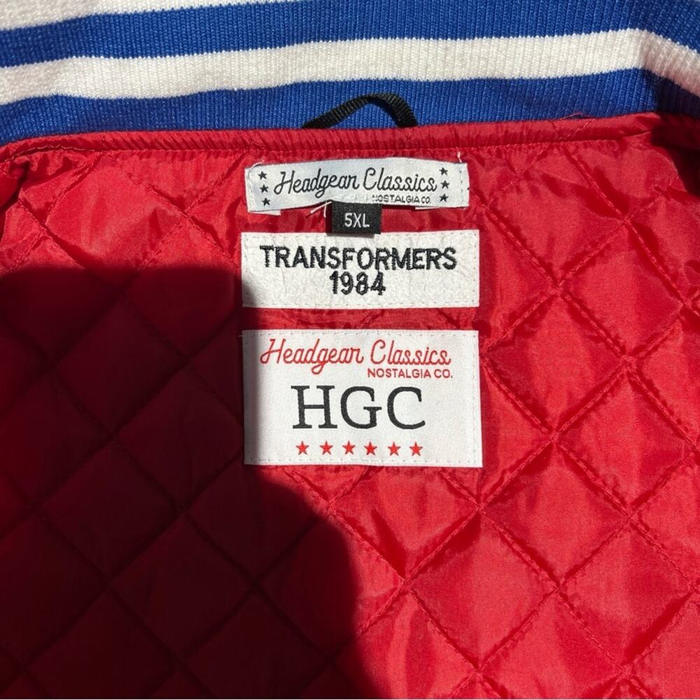 Rare Transformers Satin Bomber Jacket Headgear Classics Size 5XL Brand‎ New - Picture 6 of 8